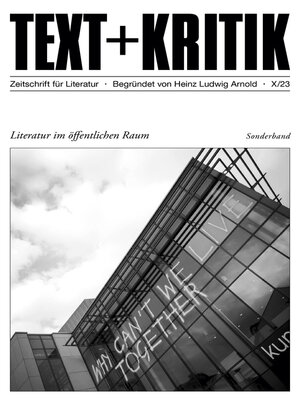 cover image of Literatur im öffentlichen Raum